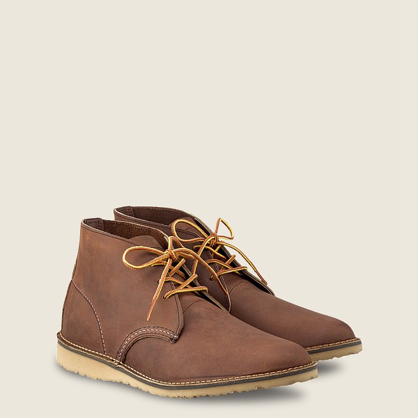 Red Wing Heritage Shoes Brown - Mens Weekender – Chukka Yuma Leather - 7456-FPLBE